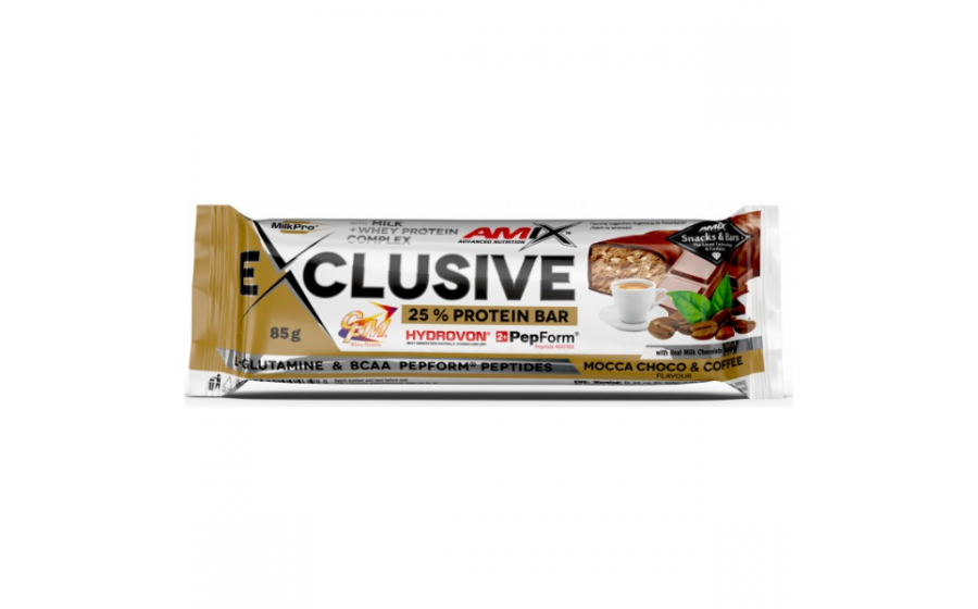Amix Exclusive Protein Bar 25% (85 g, mocca choco & coffee) Amix Exclusive Protein Bar 25% (85 g, mocca choco & coffee)