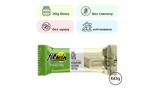FitWin 20 g Protein BAR (60 g, pistachio cream)