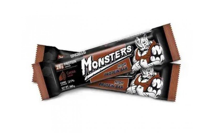 Strong Max Monsters Protein Bar (80 g, cocoa)