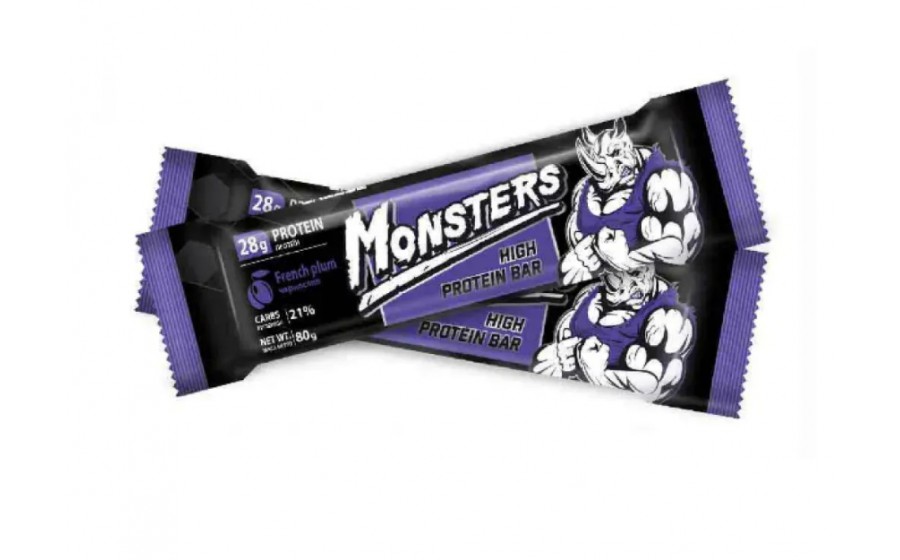 Strong Max Monsters Protein Bar (80 g, french plum)