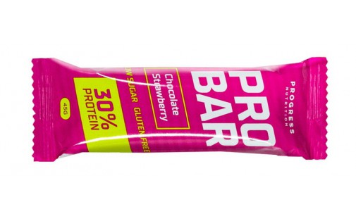 Progress Nutrition Pro Bar 30% (45 g, chocolate strawberry)