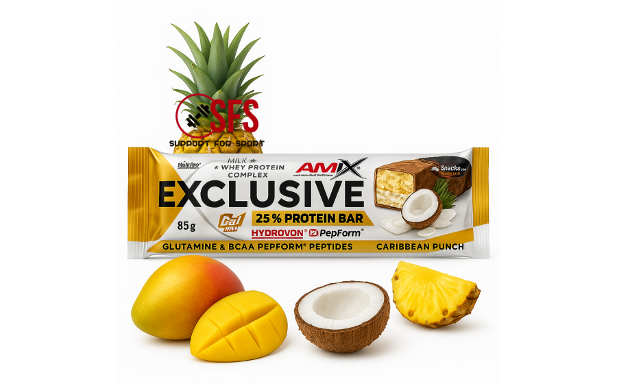 Amix Exclusive Protein Bar 25% (85 g, caribbean punch)