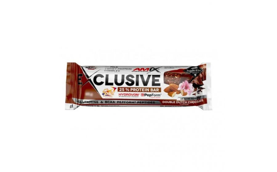 Amix Exclusive Protein Bar 25% (85 g, double dutch chocolate) Amix Exclusive Protein Bar 25% (85 g, double dutch chocolate)