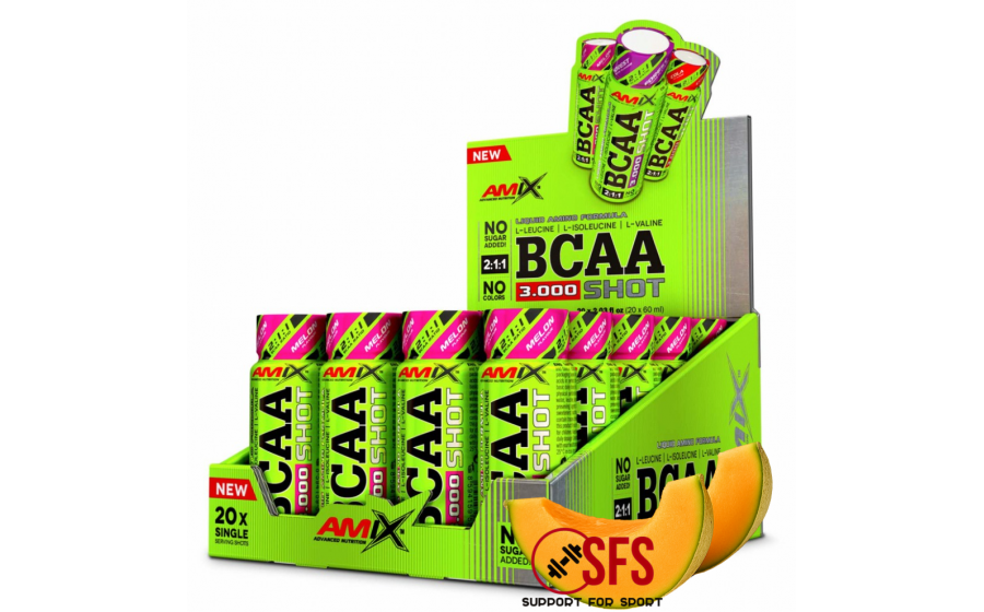 Amix BCAA Shot 20x60 ml BOX Melon Amix BCAA Shot 20x60 ml BOX Melon