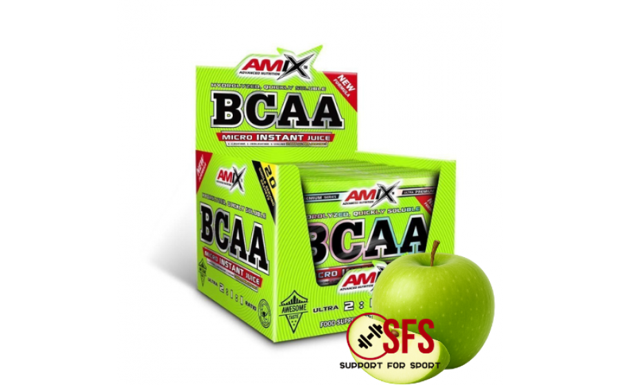 AMIX BCAA Micro Instant Juice - 20 x 10 g - Green Apple
