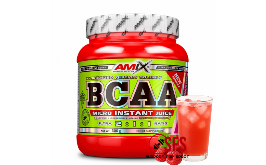 AMIX BCAA Micro Instant Juice - 300g -Raspberry Lemonade