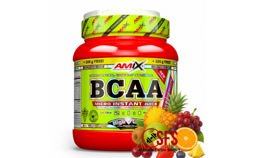 AMIX BCAA Micro Instant Juice - 400 g+ 100 g(free) - Fruit Punch