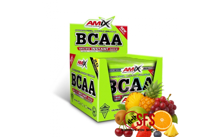 AMIX BCAA Micro Instant Juice - 20 x 10 g - Fruit Punch