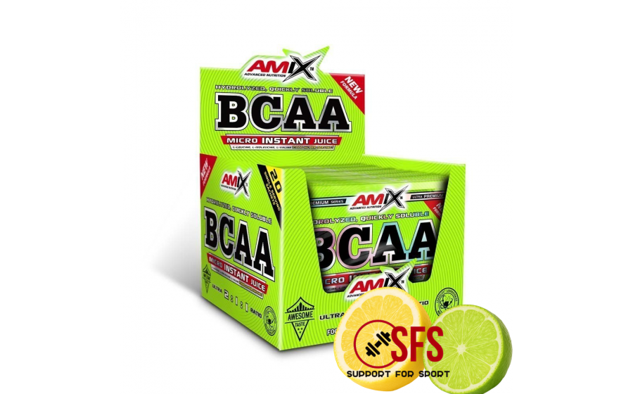 AMIX BCAA Micro Instant Juice - 20 x 10 g - Lemon Lime