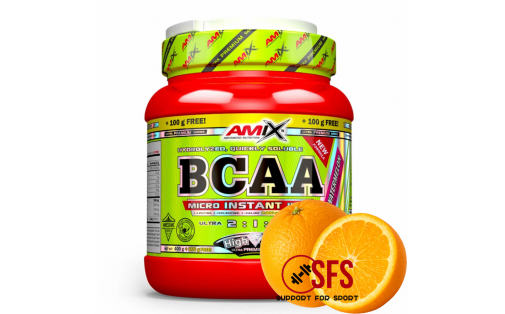 AMIX BCAA Micro Instant Juice - 400 g+ 100 g(free) - Orange