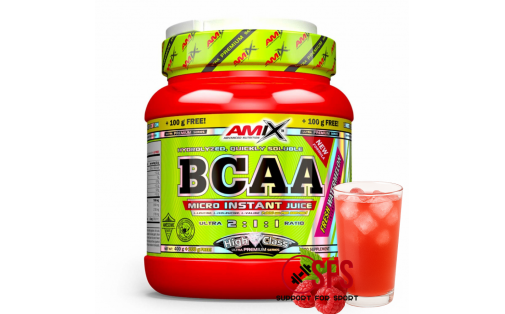 AMIX BCAA Micro Instant Juice - 400 g+ 100 g(free) - Raspberry Lemonade