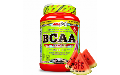 AMIX BCAA Micro Instant Juice - 800g + 200 g(free) - WaterMelon