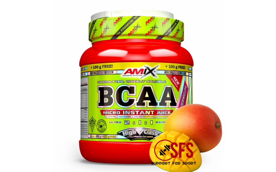 AMIX BCAA Micro Instant Juice - 400 g+ 100 g(free) - Mango