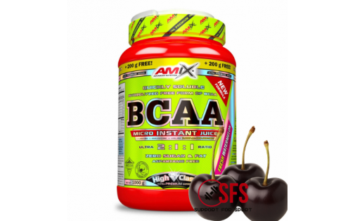 AMIX BCAA Micro Instant Juice - 800g + 200 g(free) -Black Cherry
