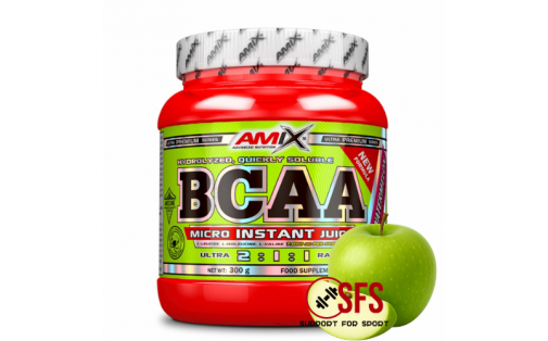 AMIX BCAA Micro Instant Juice - 300g -Green Apple