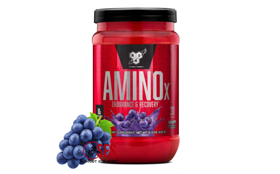 BSN Amino X 435 г — амінокислотний комплекс, смак виноград BSN Amino X виноград 435 г