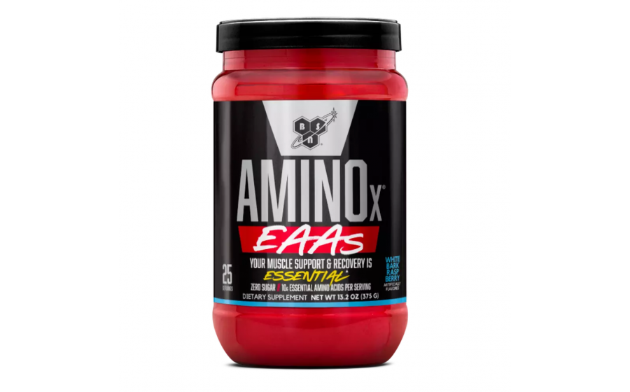 BSN Amino X EAAs Essential 375 г — амінокислоти без цукру, смак BSN Amino X EAAs 375 г біла малина