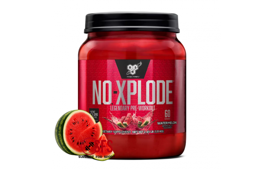 BSN N.O.-XPLODE 3.3 Pre-Workout — 1,11 кг, смак кавун, вибухова BSN N.O.-XPLODE 3.3 кавун 1,11 кг предтренік