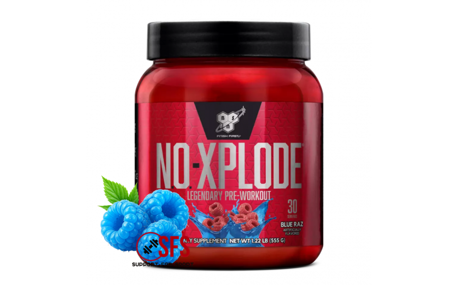 BSN N.O.-XPLODE 3.3 555 г — предтренувальний комплекс, смак синя BSN N.O.-XPLODE 3.3 555 г синя малина