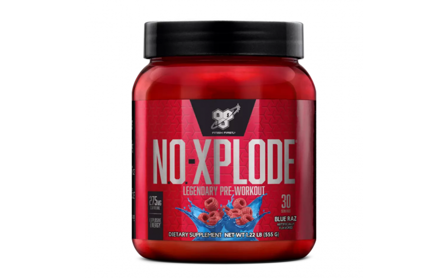 BSN N.O.-XPLODE 3.3 555 г — предтренувальний комплекс, смак синя BSN N.O.-XPLODE 3.3 555 г синя малина