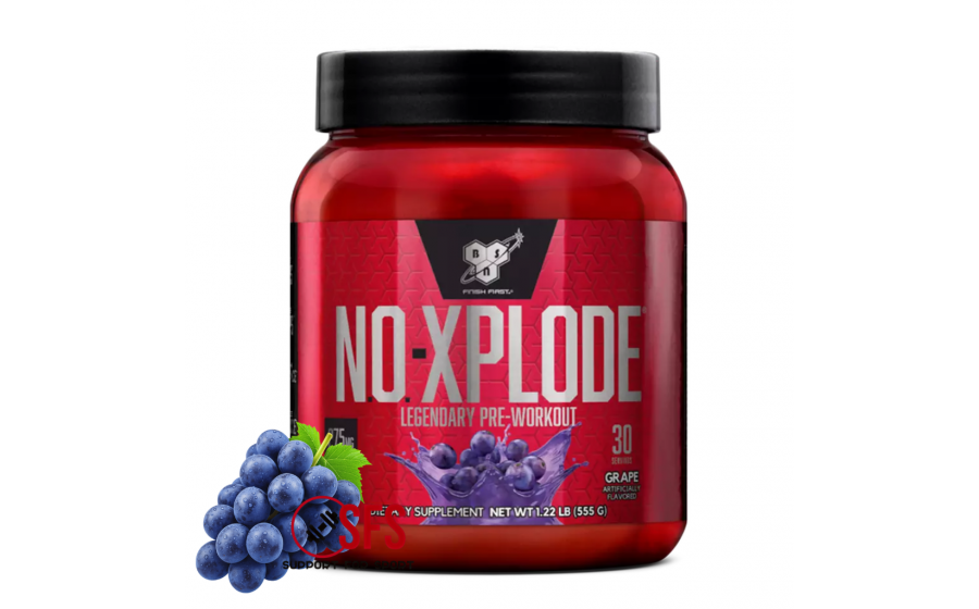 BSN N.O.-XPLODE 3.3 555 г — предтренувальний комплекс BSN, смак BSN N.O.-XPLODE 3.3 виноград 555 г