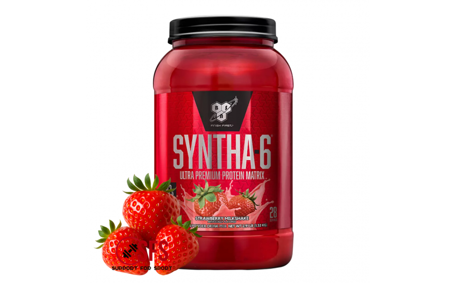 BSN Syntha‑6 1,32 кг — клубничний протеїновий порошок для росту BSN Syntha‑6 Strawberry Milkshake 1,32 кг протеїн порошок