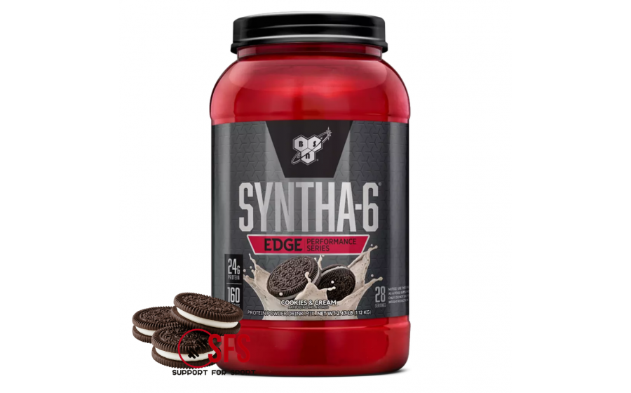 BSN Syntha-6 Edge — 1,12 кг, білковий коктейль зі смаком печива BSN Syntha-6 Edge печиво з кремом 1,12 кг
