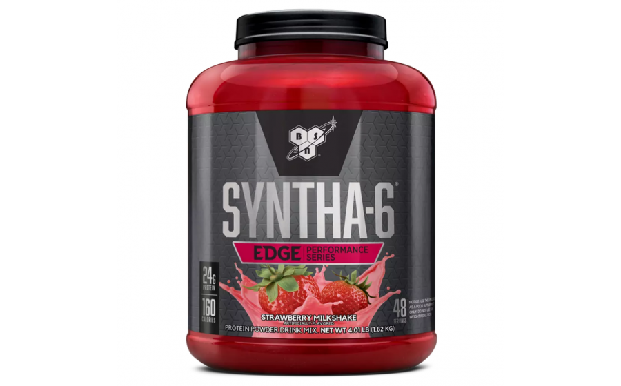BSN Syntha-6 Edge — 1,82 кг, протеїн зі смаком полуничного милкш BSN Syntha-6 Edge полуничний милкшейк 1,82 кг