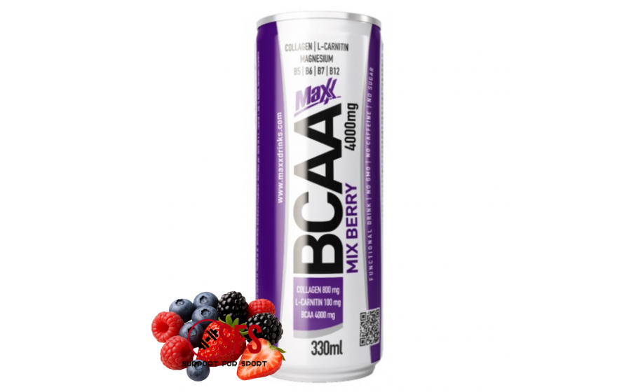 CASTE BCAA Vitamin Drink Mix Berry 330 мл – лісові ягоди – аміно Напій BCAA CASTE 330 мл mix berry – без цукру
