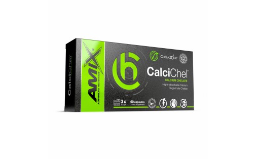 AMIX ChelaZone CalciChel Calcium Bisglycinate Chelate 90 vegetab