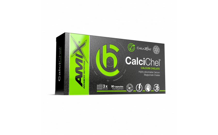 AMIX ChelaZone CalciChel Calcium Bisglycinate Chelate 90 vegetab AMIX ChelaZone CalciChel Calcium Bisglycinate Chelate 90 vegetab