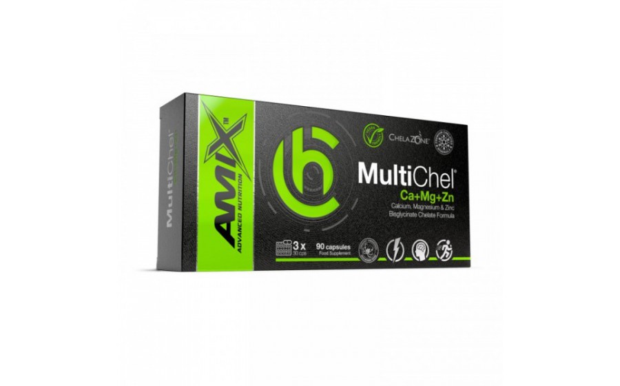 AMIX ChelaZone MultiChel Ca+Mg+Zn Bisglycinate Chelate - 90 Vega AMIX ChelaZone MultiChel Ca+Mg+Zn Bisglycinate Chelate - 90 Vega