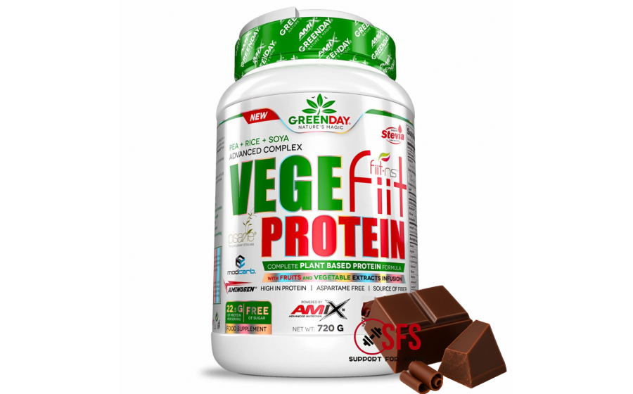 AMIX GreenDay Vege-Fiit Protein 720 g Double Chocolate
