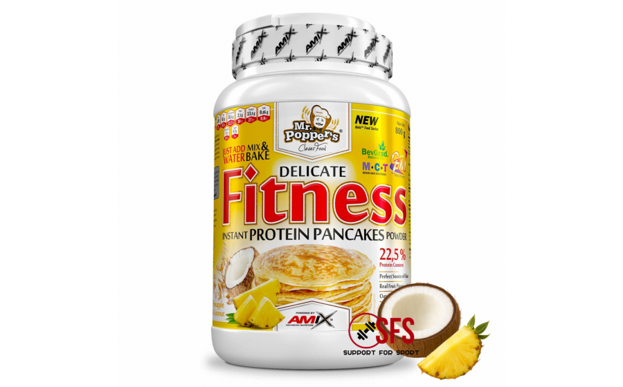 AMIX Mr.Popper´s - Fitness Protein Pancakes 800 g Сoconut-pineap AMIX Mr.Popper´s - Fitness Protein Pancakes 800 g Сoconut-pineap