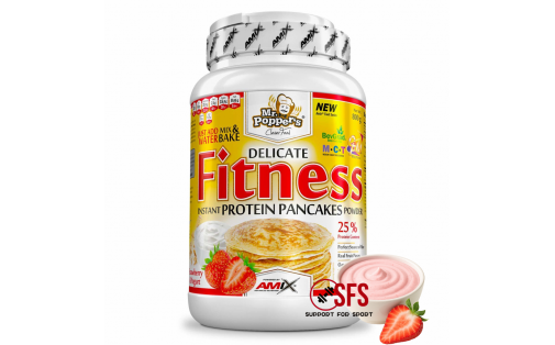 AMIX Mr.Popper´s - Fitness Protein Pancakes 800 g Strawberry yog