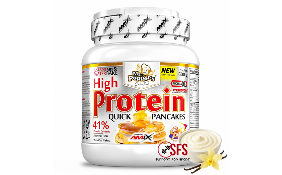 AMIX Mr.Popper´s - High Protein Pancakes 600 g Vanilla-yogurt AMIX Mr.Popper´s - High Protein Pancakes 600 g Vanilla-yogurt