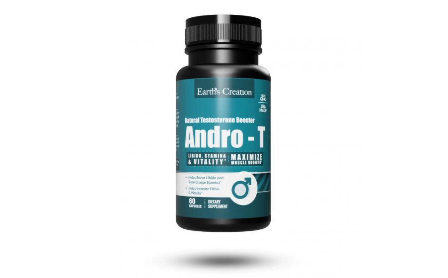 Andro‑T — 60 капсул — сила, лібідо, фокус Earth’s Creation Andro‑T — бустер тестостерону 60 капсул