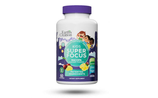 Earth’s Creation Kids Super Focus Bacopa Gummies 60 пастилок – л