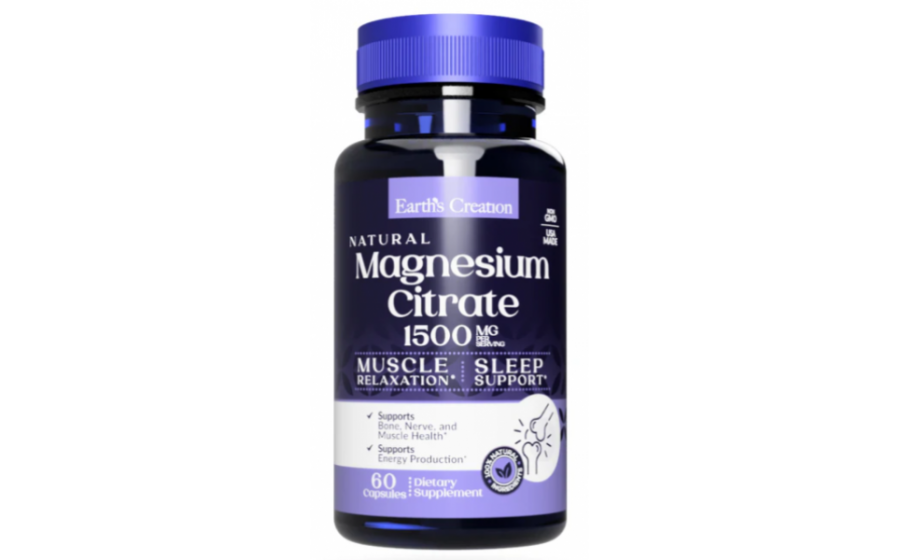 Earth’s Creation Magnesium Citrate – 60 капсул – магній 240 мг Earth’s Creation Magnesium Citrate 60 капсул аптека