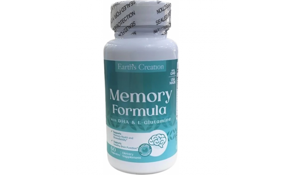 Memory Formula — 60 капсул — DHA + Bacopa Earth's Creation Memory Formula 60 капсул — ноотроп