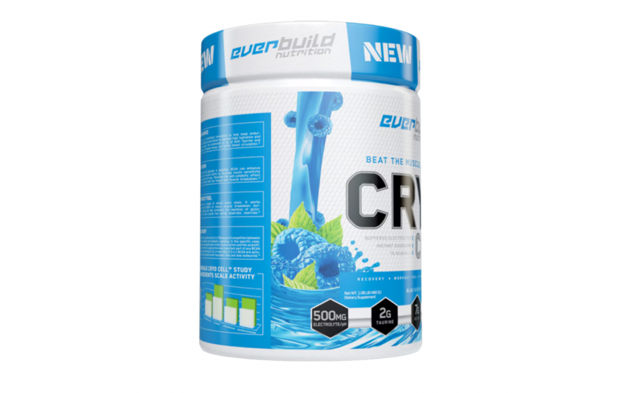 Cryo Cell BCAA Blue Raspberry — 486 г, амінокислоти без цукру