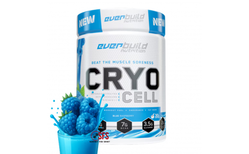 Cryo Cell BCAA Blue Raspberry — 486 г, амінокислоти без цукру