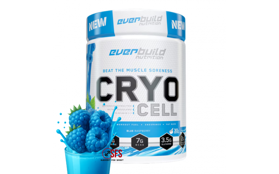 Cryo Cell BCAA Blue Raspberry — 486 г, амінокислоти без цукру