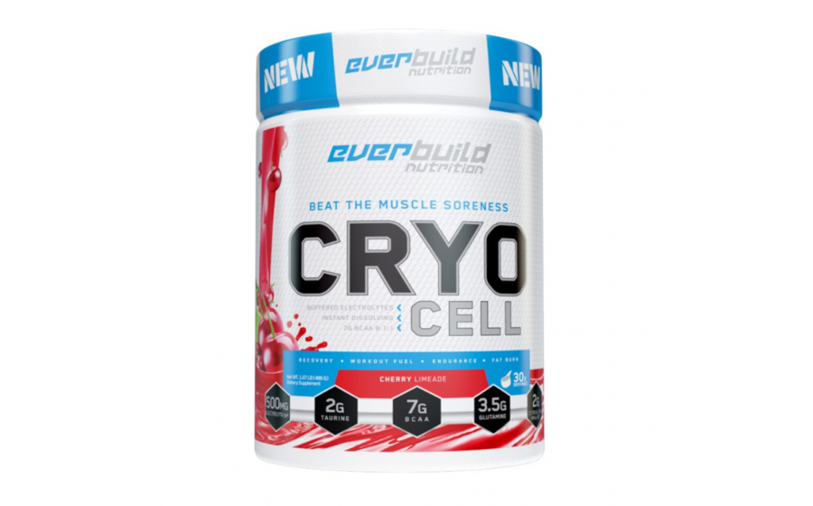 BCAA 8:1:1 Cherry Limeade — 486 г, енергія, цитрулін Cryo Cell BCAA Cherry Limeade — 486 г, відновлення і гідратація