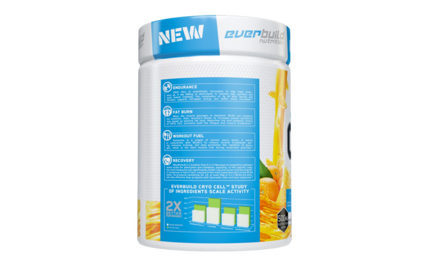 Cryo Cell BCAA Orange Xplosion 486 г — відновлення без цукру