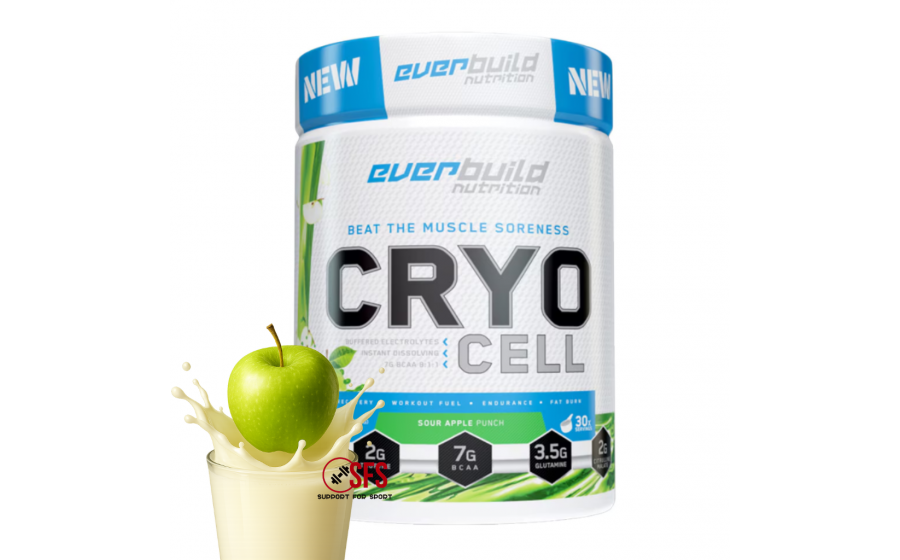 Cryo Cell BCAA Sour Apple Punch — 486 г, формула 8:1:1 без цукру
