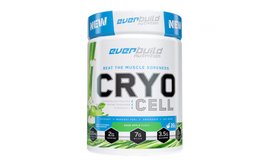 Cryo Cell BCAA Sour Apple Punch — 486 г, формула 8:1:1 без цукру
