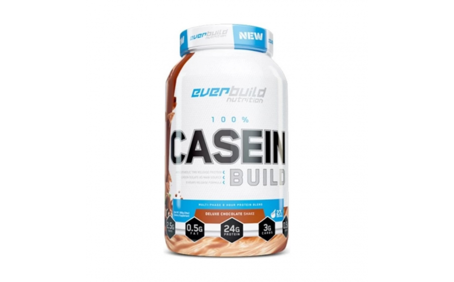 Micellar Casein Build Chocolate — 908 г нічного протеїну для рос Everbuild Micellar Casein Build Chocolate – 908 г білка без цукр