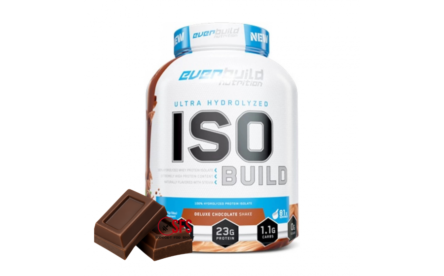 ISO Build Chocolate — гідролізований протеїн 2270 г Everbuild ISO Build Hydrolyzed Protein Isolate Chocolate 2270 г