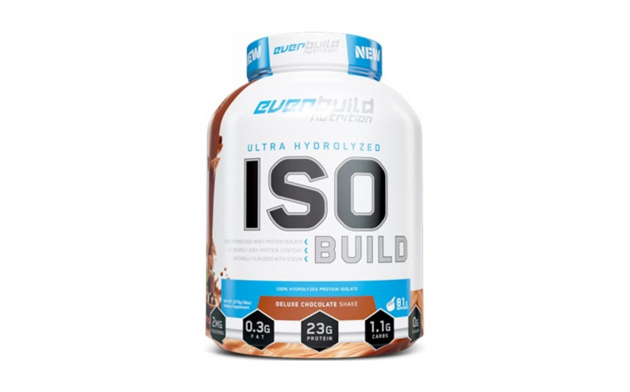 ISO Build Chocolate — гідролізований протеїн 2270 г Everbuild ISO Build Hydrolyzed Protein Isolate Chocolate 2270 г